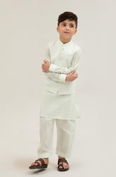 Embroidered Waist Coat 3 Piece Infant Suit - SIS706125